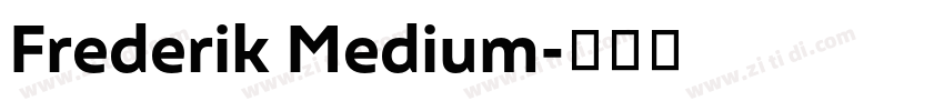Frederik Medium字体转换